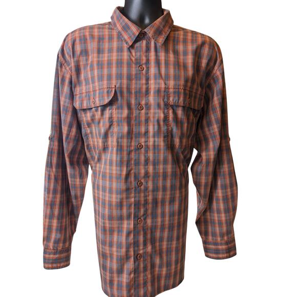 Redhead Shirt Mens 2XL Plaid Long Sleeve Button Up Hiking Outdoor Top Hunting - Picture 13 of 14